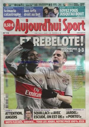 AUJOURD'HUI SPORT [No 116] du 27/02/2009