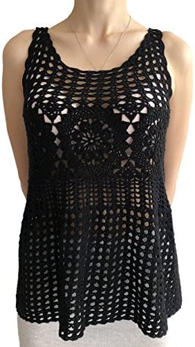 Mixmi Boutique Women's Ladies Girls Exclusive Sexy Crochet Boho top