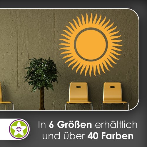 Sonnen Ornament Wandtattoo in 6 Größen - Wandaufkleber Wall Sticker