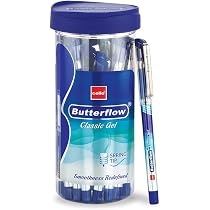 Cello Butterflow Classic Gelstifte – 3 Stück, 0,7 Mm, Blau & Schwarz, Mit S-Wave Griff