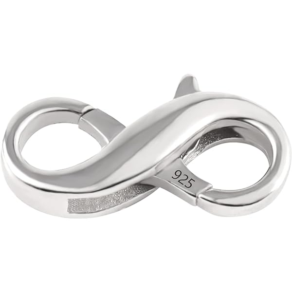 Connettore Ciondolo Infinito In Argento 925 - 16.5mm Per Bracciali E Collane Fai Da Te - Foto 3