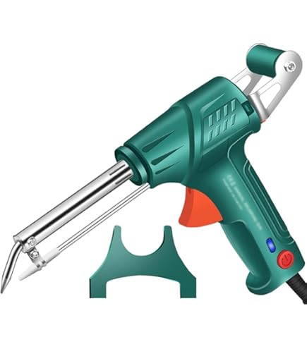 Saldatore Interno Riscaldato 60W - Pistola Saldante Multifunzione Per DIY E Lavori Industriali (Verde) - Foto 9