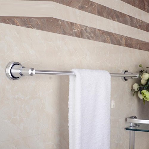 Preisvergleich Produktbild HSBAIS Einpolige Handtuchstangen Aluminiumlegierung Handtuchhalter Badezimmer Küche Wandmontierte Badezimmer-Regale Bright Brushed Finish
