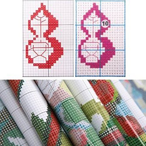 Pixnor 110 x 55cm Sakura Kirschblüte Bäume DIY Cross Stitch Embroidery Kit Home Decor Arts, Crafts Nähen Kreuzstich - 3