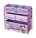Disney Minnie Mouse Metal Frame Multi Bin Toy Organiser