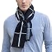 Produktbild Kangqifen Herren Langer Schal,Imitation Kaschmir Warm Freizeit Schals Schwarz 180 x 30 cm