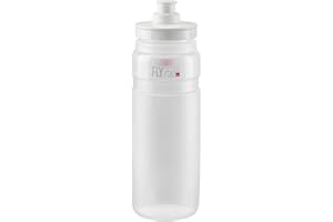 Elite Fly Tex Borraccia Ciclismo 750ml – Trasparente – Ultraleggera, Senza BPA, Facile da Spremere