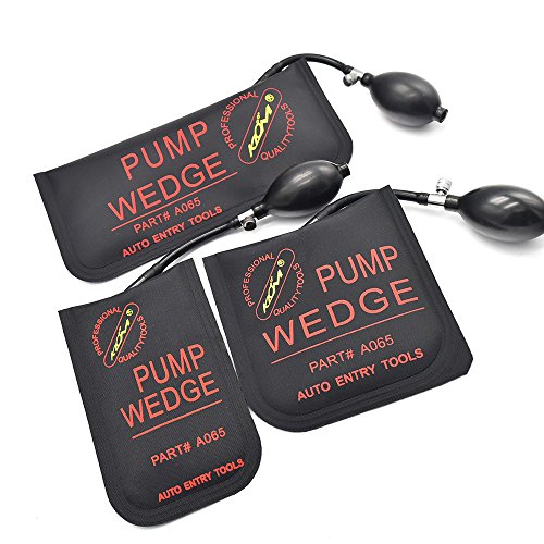 bonakula goma Auto Entry Airbag Potente Bomba de mano Locksmith Tools hinchable, diseño de herramienta de alineación de cuña de aire de abridor de la puerta de coche cuña