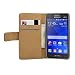 Produktbild Membrane - Schwarz Brieftasche Klapptasche Hülle Samsung Galaxy Core II (SM-G355H / Galaxy Core 2 Dual Sim, G3556D, G3559, Duos, G3558) - Wallet Flip Case Cover Schutzhülle