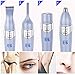 Bikini Trimmer, 4 in 1 Women Shaver Eyebrow Trimmer Nose Trimmer Battery Operated Bikini Grooming Kit Mini Portable Design Women Groomer Kit for Bikini Area/ Armpit / Arm / Leg Battery included ( Blue )
