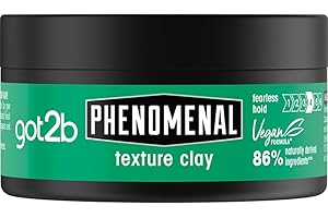 got2b Phenomenal Texture Clay 100 ml, Fearless Hold, Matt Looks with Texturised Finish withing Seconds, Texture Clay Got2b, Vegan* Formula