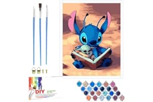 QDUODUO Malen Nach Zahlen für Kinder ab 6 Jahre, Junior und Erwachsene Anfänger, 40x50cm Große Cartoon Gemälde Bastelset mit Leinwand Pinseln Acrylpigment, DIY Painting Basteln Kit für Jungen Mädchen