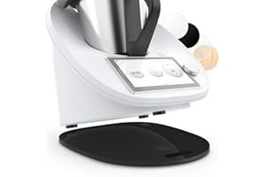 Siegvoll Gleitbrett für Thermomix TM6 TM5 Gleiter müheloses Verschieben Rollbrett aus Acryl - Schwarz Hochglanz