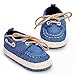 ESTAMICO Baby Denim Lace-up Crib Shoes Blue 12-18 Months