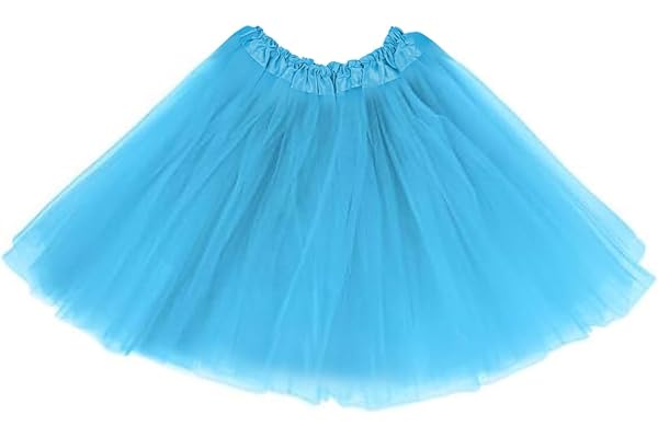 AYBUY Tyllkjol flicka, gnistrande tyllkjol, balettkjolar, paljetter tyllkjol barn med elastisk linning, balettkjol prinsessa, minikjol för karneval, halloween, festdräkt för flickor 2–7