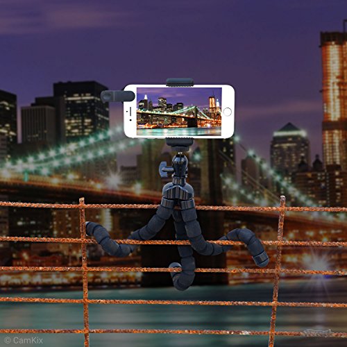 Kit Fotografia Smartphone - Treppiede Flessibile per Cellulare, Controllo Remoto Bluetooth Otturatore Fotocamera e Kit Lenti 5in1 - Polpo Pod Universale - Teleobbiettivo, Lente Polarizzata Circolare, Lente Fish Eye, Macro Grandangolo - Per iPhone e altri