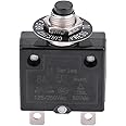 Aramox Thermal Switch Reset, Current Overload Device Circuit Breaker Manual Reset Circuit Breaker Overcurrent Protector(8A)