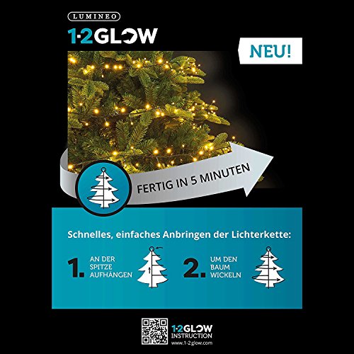 Preisvergleich Produktbild Lichterkette Weihnachtsbaumbeleuchtung 150cm 792 LED Warmweiß