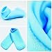 Pinkiou Softening Spa Gel Socks for Cracked Skin Moisturising Foot Care Exfoliating Dry Heel Booties Pedicure (Blue)