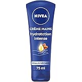 NIVEA Crème mains nourrissante peaux très sèches (1 x 75 ml), soin hydratant main à l'huile d'amande douce, crème mains hydra