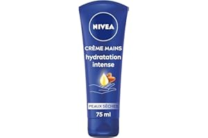 NIVEA Crème mains nourrissante peaux très sèches (1 x 75 ml), soin hydratant à l'huile d'amande douce, crème mains hydratante efficace 24 h
