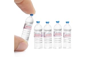 Odoria 1/6 Scale Dolls House Miniature Water Bottles 5Pcs Dollhouse Accessories