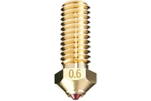 DUROZZLE Buse en rubis 0,6 mm pour Imprimante 3D QIDI Q1-Pro/X-Max3 / X-Smart3 / X-Plus3, durcie et résistante à l'usure