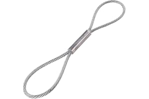 WYBOT Sicherungsseil | 255 mm lang | beidseitig Schlaufen | Schlaufen 50 mm | Ø-Seil 5 mm | Mindestbruchkraft | Fmin= 15 kN | ungebremste Anhänger | Winterhoff | Fangseil | Abreisseil