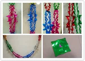 4pcs Christmas FOIL Garland Tree Ceiling XMAS Party Hanging Decorations 2.7M