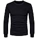 Produktbild Herren Sweatshirt Btruely Herbst Winter Top Männer Plaid Hedging Pullover Langarm Outwear Jacke (L, Schwarz)