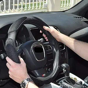 Ritmo Steering Wheel Cover Winter Comfortable Grip Anti-Slip for All Car Use, Protector for car, Leather Automotive Car Steering Wheel Cover