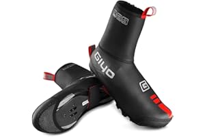 Lixada Copriscarpe da Ciclismo Invernali Antivento Antipioggia per Uomo Donne Copriscarpe Bici da Corsa Elastico Anti Scivolo Tenere Caldo per Il Ciclismo, S-XXL (Taglia EU: 36,5-46)