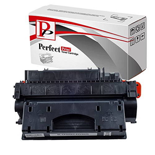 PerfectPrint Compatible Virador Cartucho Reemplazo Para HP Laserjet P-2055DN 2050 2053N 2057 2055X 2056N 2057N 2054D 2053D 2057D 2056D 2054N CE505X 05X  Negro 