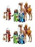 Outletdelocio. Playmobil Navidad 5589. Pack 2 Conjuntos 3 Reyes Magos con...