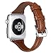 Produktbild Compatibel Apple Watch Armband Leder 40MM in 7 Farben, Unisex Luxus Leather Smart Watch Uhrenarmband Ersatzarmband für Apple Watch Band iwatch Series 4/3/2/1 (40mm, Braun)