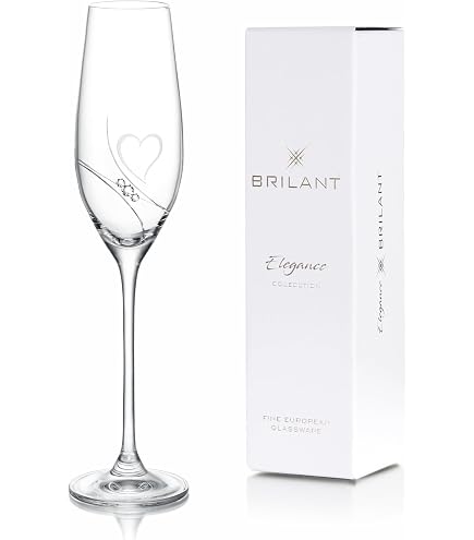 Eisch Champagner Exklusiv - 2 Calici Da Champagne In Cristallo Con Gambo Oro E Bianco, Confezione Regalo, 180 Ml, Made In Germany
