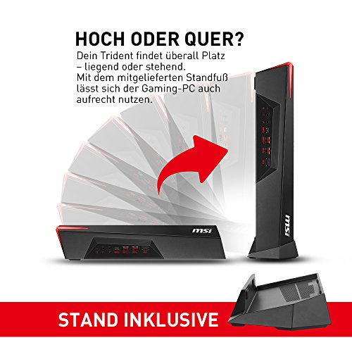 MSI Trident 3 VR7RC-032DE Gaming-PC (Intel Core i5-7400, Nvidia GeForce GTX1060 3GB, 8GB DDR4, 128GB SSD, Windows 10 Home) schwarz - 4