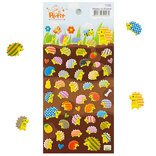 Igel 3D Sticker Set 50 teilig