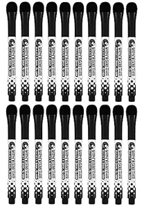 Store2508 Magnetic Dry Erase Whiteboard Markers with In Built Erasers Black 20 Pcs