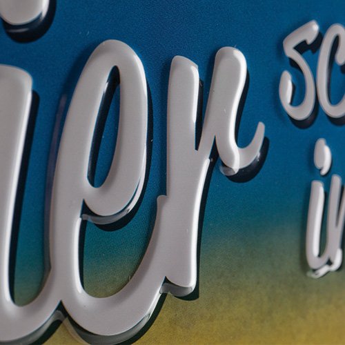 Nostalgic-Art 23139 Bier und Spirituosen schmeckt immer Tablett, Blechschild, 30 x 40 cm - 3