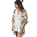 Produktbild Bluestercool Frauen Geometrische Printed Chiffon-Schal Kimono Cardigan Tops Bluse Cover Up (S)
