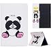 Produktbild KingSang iPad Pro 10.5" 2017 Lederhülle, Kunstleder Klapphülle Schutzhülle Leder Tasche Euti Hülle für Apple iPad Pro 10.5" 2017 Brieftasche Leather Case Cover mit Standfunktion - Panda