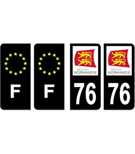 Hauts De Seine Autocollants Plaque Immatriculation Département 92 - Hauts -de-Seine - Logo Île-de-France - Lot De 2 Département 92 Hauts-de-seine
