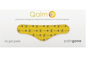 Paingone Qalm – Gels de remplacement| Prévient et soulage les migraines| traitement des migraines, crises de migraines| Prévient et soulage les maux de tête| soulagement rapide et sans médicament