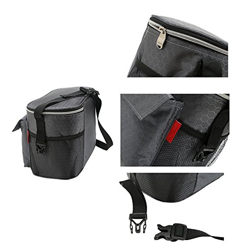 Yvonnelee Büro Mittagessen Tasche Lunchtasche Thermotasche Kühltasche Isoliertasche für Lebensmitteltransport Isoliert 8 Liter Klein - 6