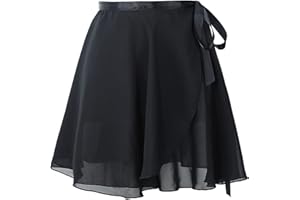 GENERIC Newwyt Damen Chiffon Wickelrock Klassischer Ballett Wickelrock Mädchen Tutu Tanzrock Tanz Schlittschuh über Schal Rock Dancewear Polyester-Faser