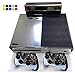 Produktbild Skin for XBOX ONE - Morbuy Design Folie Aufkleber schützende Haut Schale für Microsoft XBOX ONE Konsole und 2 Dualshock Controller Skins und Kamera Sticker Set + 10 pc Silikon Thumb Grips (Silber Glänzend)