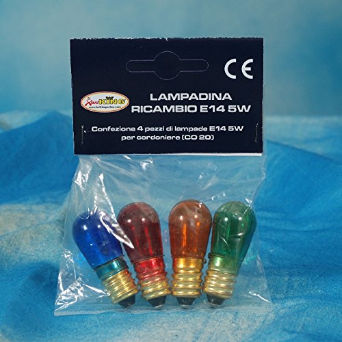 IMPORTEX - Pack de bombillas. 4 Multic. Int/est.