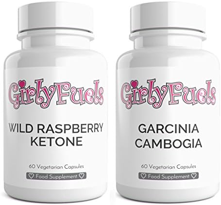 Wild Raspberry Ketone Maximum Strength Pure Garcinia Cambogia For Weight Loss | 120 Vegetarian Capsules | 1 Month Supply | UK Manufactured by GirlyFuels