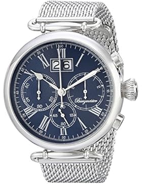 Burgmeister Armbanduhr für Herren mit Analog-Anzeige, Chronograph mit Edelstahl Armband - Wasserdichte Herrenarmbanduhr...